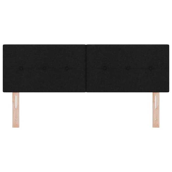 Tăblie cu LED cu lumini cu bandă LED Negru 160 cm țesătură - WALTI WALTI