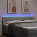 Tăblie LED cu lumini cu bandă LED Gri deschis 180 cm Poliester - WALTI WALTI