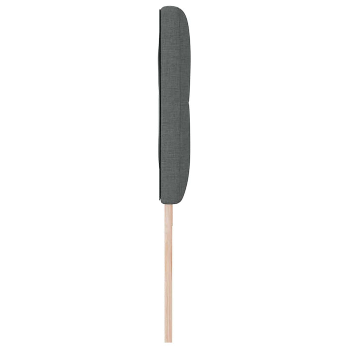 Tăblie LED cu benzi LED cu headboard Gri închis 180 cm țesătură WALTI