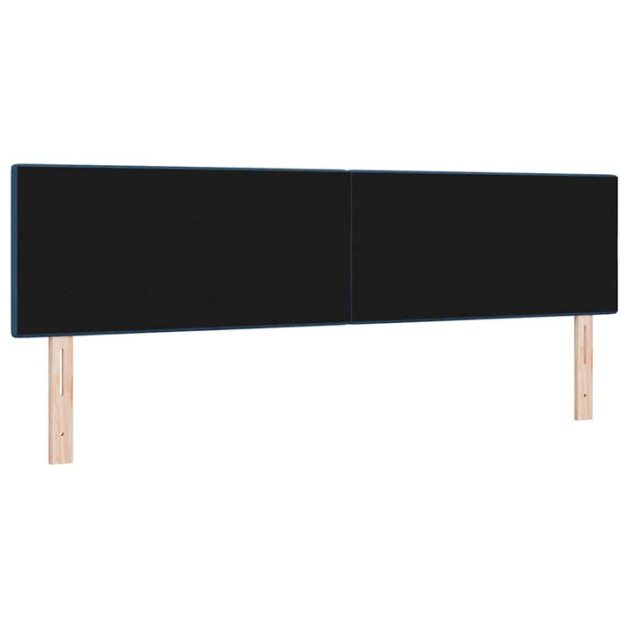 Tăblie LED cu benzi LED cu headboard albastru 180 cm țesătură - WALTI WALTI