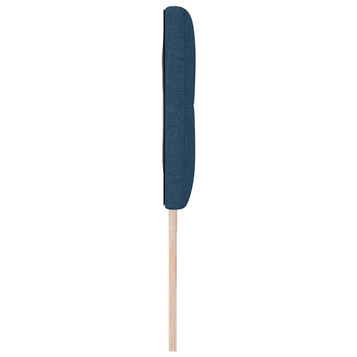Tăblie LED cu benzi LED cu headboard albastru 180 cm țesătură - WALTI WALTI
