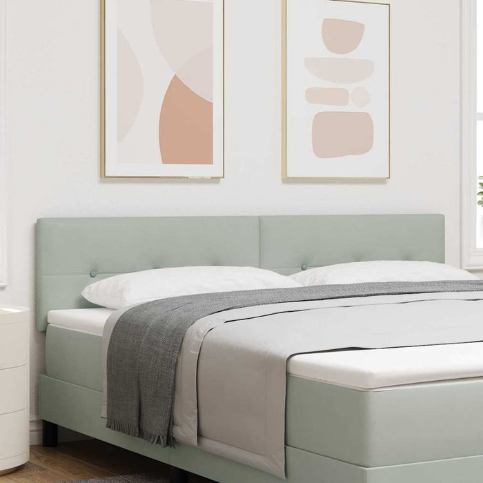 Tăblie LED cu lumini cu bandă LED Gri deschis 180 cm Poliester - WALTI WALTI