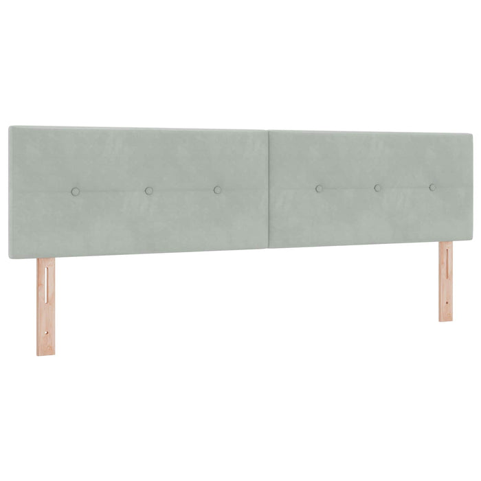 Tăblie LED cu lumini cu bandă LED Gri deschis 180 cm Poliester - WALTI WALTI