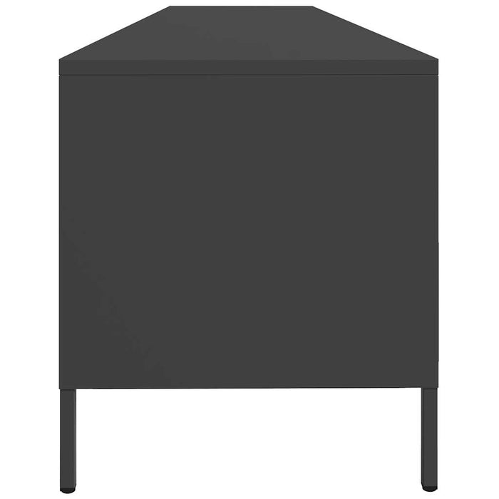 Dulap TV, negru, 202x39x43,5 cm, oțel laminat la rece - WALTI WALTI