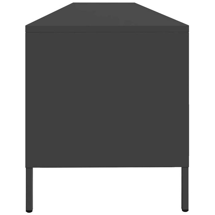 Dulap TV, negru, 202x39x43,5 cm, oțel laminat la rece - WALTI WALTI