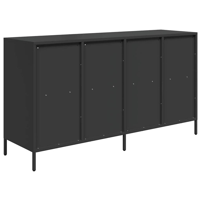 Dulap, negru, 135x39x73,5 cm, oțel laminat la rece - WALTI WALTI