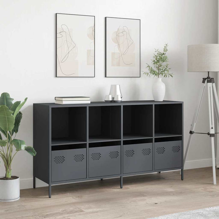 Dulap, antracit, 135x39x73,5 cm, oțel laminat la rece - WALTI WALTI