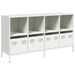 Dulap, alb, 135x39x73,5 cm, oțel laminat la rece - WALTI WALTI
