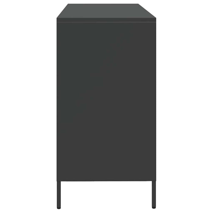 Dulap, negru, 135x39x73,5 cm, oțel laminat la rece - WALTI WALTI