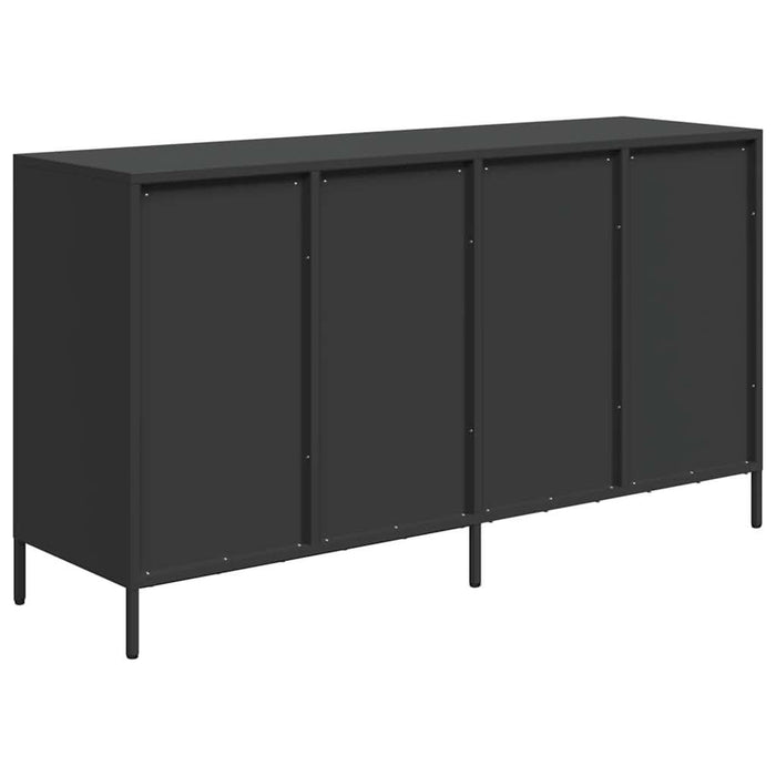 Dulap, negru, 135x39x73,5 cm, oțel laminat la rece - WALTI WALTI
