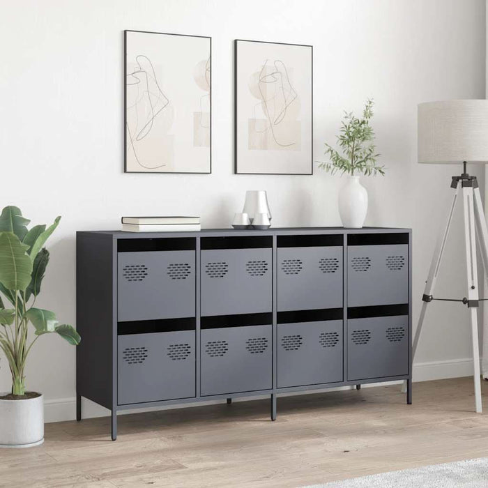 Dulap, antracit, 135x39x73,5 cm<br />, oțel laminat la rece - WALTI WALTI