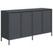 Dulap, antracit, 135x39x73,5 cm<br />, oțel laminat la rece - WALTI WALTI