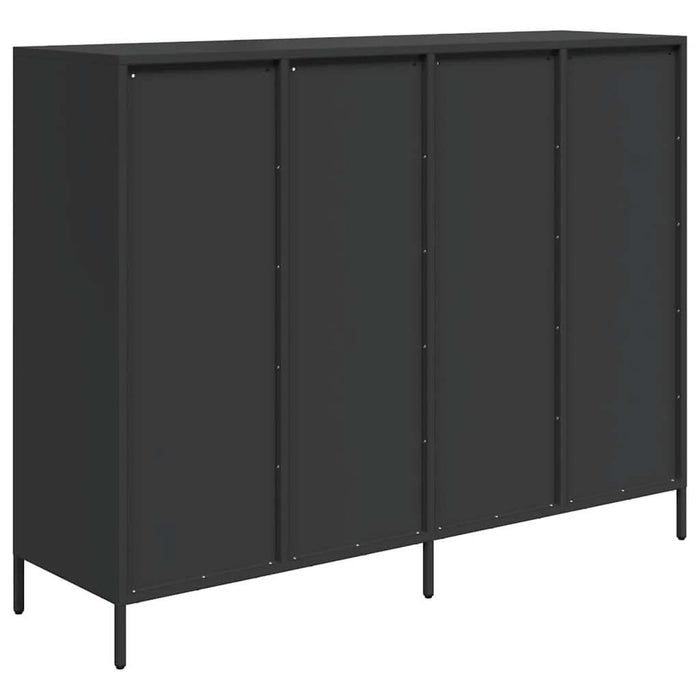 Dulap, negru, 135x39x103,5 cm, oțel laminat la rece - WALTI WALTI