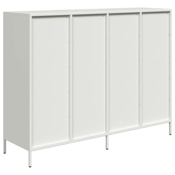 Dulap, alb, 135x39x103,5 cm, oțel laminat la rece - WALTI WALTI