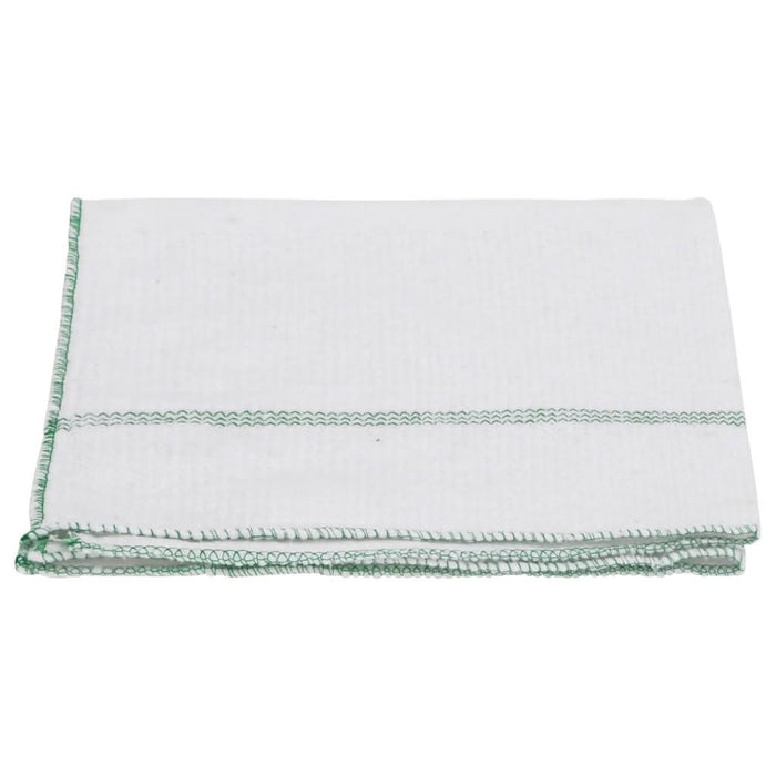 Lavete de podea, 10 buc., alb cu dungi verzi, 50x60 cm - WALTI WALTI