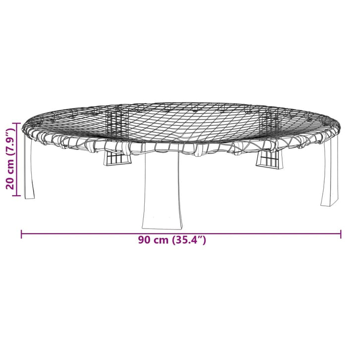 Set plasă rotundă cu 3 mingi și pompă suplimentară, Ø90x20 cm - WALTI WALTI