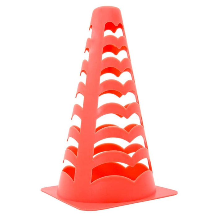 Conuri de fotbal, 6 buc., portocaliu, stivuibile, 13x13x22,5 cm - WALTI WALTI