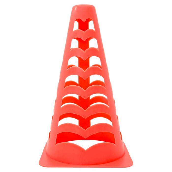 Conuri de fotbal, 6 buc., portocaliu, stivuibile, 13x13x22,5 cm - WALTI WALTI