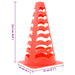 Conuri de fotbal, 6 buc., portocaliu, stivuibile, 13x13x22,5 cm - WALTI WALTI