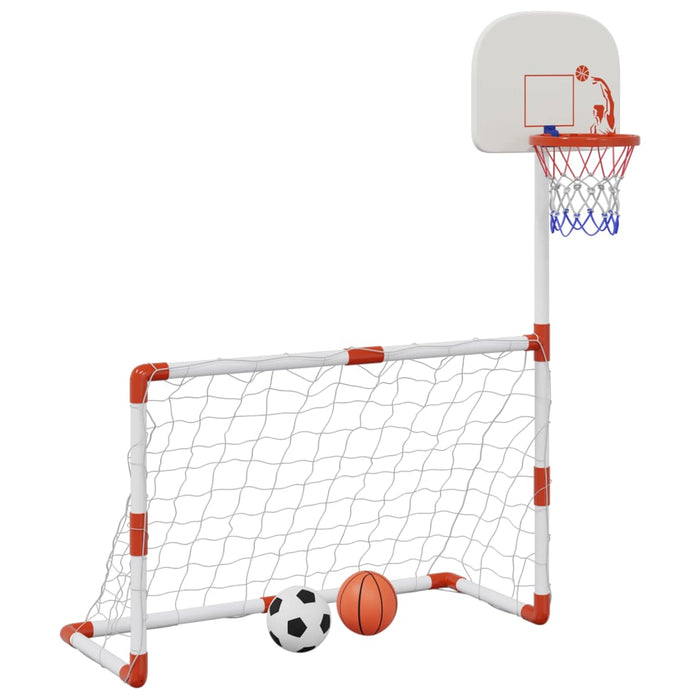 Set fotbal și baschet pentru copii cu mingi, 98x50x70 cm - WALTI WALTI