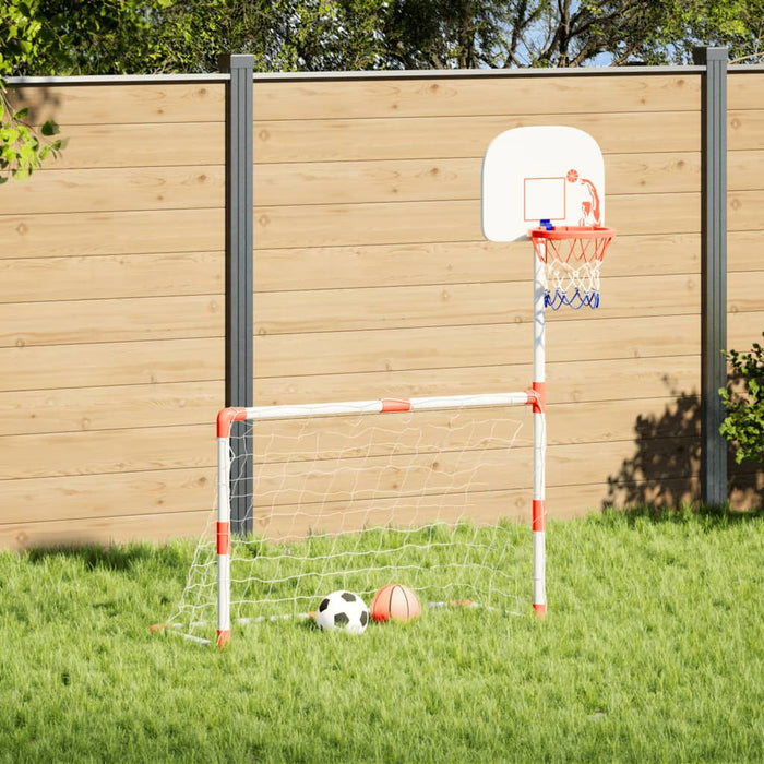 Set fotbal și baschet pentru copii cu mingi, 98x50x70 cm - WALTI WALTI