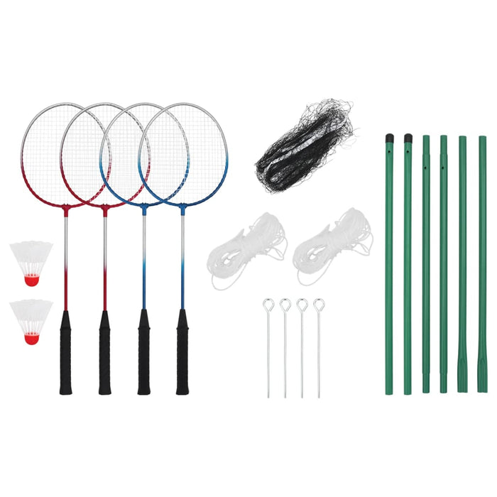 Set de badminton cu 4 rachete și plasă, 620x151 cm - WALTI WALTI
