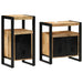 Set de mobilier pentru baie 2 pcs Maro Lemn de mango brut - WALTI WALTI