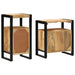 Set de mobilier pentru baie 2 pcs Maro Lemn de mango brut - WALTI WALTI