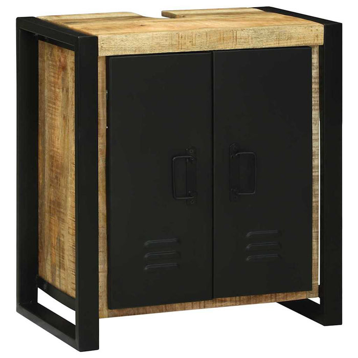Set de mobilier pentru baie 2 pcs Maro Lemn de mango solid - WALTI WALTI