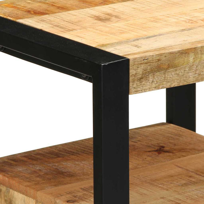 Set de mobilier pentru baie 3 buc. Maro și negru WALTI
