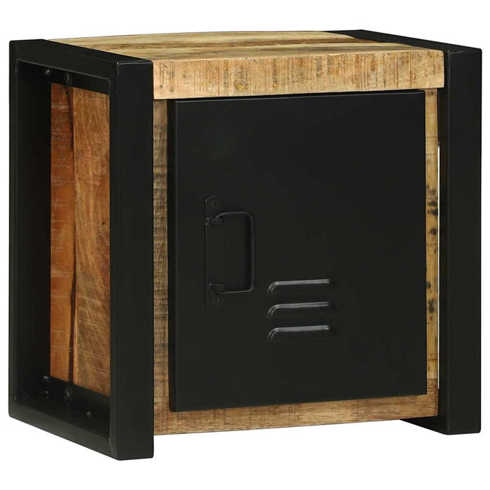 Set de mobilier pentru baie 4 buc. Maro și negru WALTI
