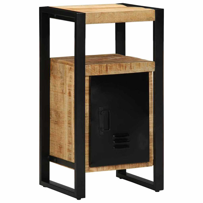 Set de mobilier pentru baie 4 buc. Maro și negru WALTI