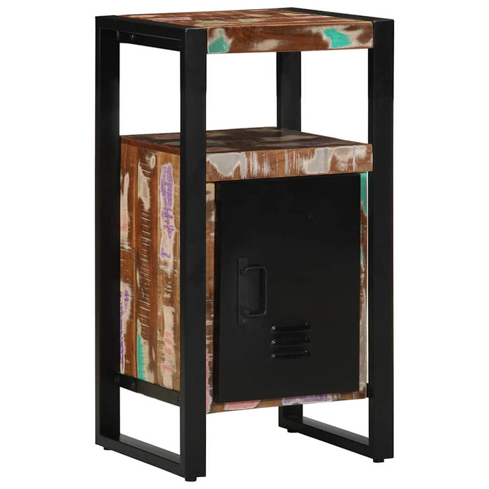 Set de mobilier pentru baie cu ușă 4 pcs Lemn recuperat solid - WALTI WALTI