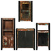 Set de mobilier pentru baie cu ușă 4 pcs Lemn recuperat solid - WALTI WALTI