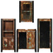 Set de mobilier pentru baie cu ușă 4 pcs Lemn recuperat solid - WALTI WALTI