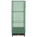 Strat înălțat cu husă de seră, aspect ratan, 40x40x123 cm - WALTI WALTI