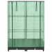 Strat înălțat cu husă de seră, aspect ratan, 80x40x123 cm - WALTI WALTI
