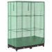 Strat înălțat cu husă de seră, aspect ratan, 80x40x123 cm - WALTI WALTI