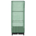 Strat înălțat cu husă de seră, aspect ratan, 40x40x123 cm - WALTI WALTI