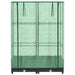 Strat înălțat cu husă de seră, aspect ratan, 80x40x123 cm - WALTI WALTI