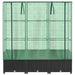Strat înălțat cu husă de seră, aspect ratan, 120x40x138 cm - WALTI WALTI