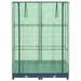 Strat înălțat cu husă de seră, aspect ratan, 80x40x123 cm - WALTI WALTI
