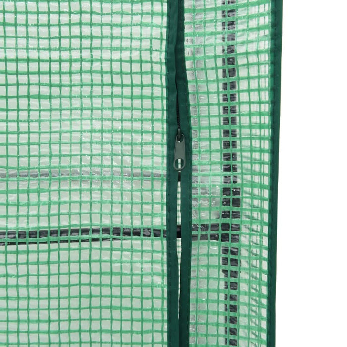 Strat înălțat cu husă de seră, aspect ratan, 160x40x153 cm - WALTI WALTI