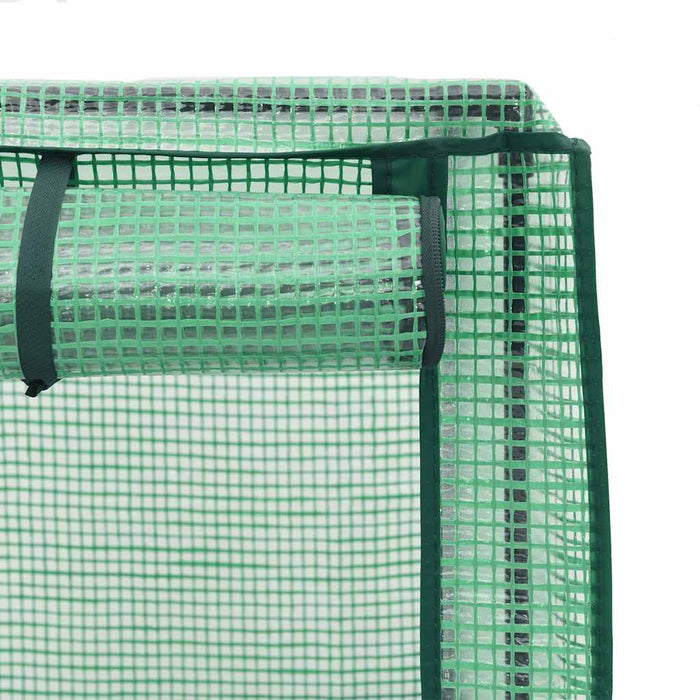 Strat înălțat cu husă de seră, aspect ratan, 80x40x140 cm - WALTI WALTI