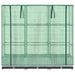 Strat înălțat cu husă de seră, aspect ratan, 120x40x123 cm - WALTI WALTI
