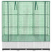Strat înălțat cu husă de seră, aspect ratan, 120x40x138 cm - WALTI WALTI