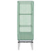 Strat înălțat cu husă de seră, aspect ratan, 80x40x140 cm - WALTI WALTI
