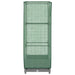 Strat înălțat cu husă de seră, aspect ratan, 40x40x123 cm - WALTI WALTI