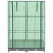 Strat înălțat cu husă de seră, aspect ratan, 80x40x123 cm - WALTI WALTI