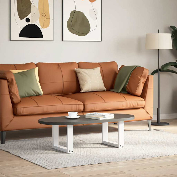 Picioare pentru măsuță de cafea în formă de U, 2 buc., alb, 30x(30-31) cm, oțel - WALTI WALTI
